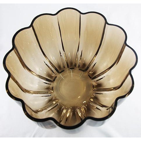 Contemporary Fluted Glass Bowl For Sale - Image 3 of 6