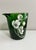 1970s Vintage French Perrier-Jouët Style Green Glass Anemone Champagne Bucket For Sale - Image 5 of 11