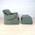 Late 20th Century Vico Magistretti Style Sculptural Italian Modern Lounge Chair and Ottoman For Sale - Image 5 of 12