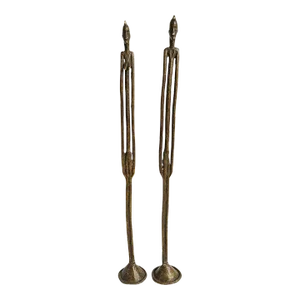 Antique Pair of Bronze Dogon Figures