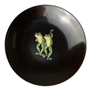 Couroc Bowl With Frogs, Monterey, California 1970s