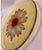 1950s Rare Orchidea Bomboniere Daisy Dinner‎ Plate Yellow Textured Clear Blown Glass Nostalgia Hippie For Sale In San Diego - Image 6 of 9