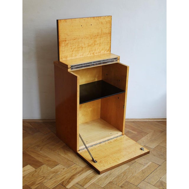 Minimalist Drinks Cabinet with Top and Front Opening, 1960s For Sale - Image 4 of 14