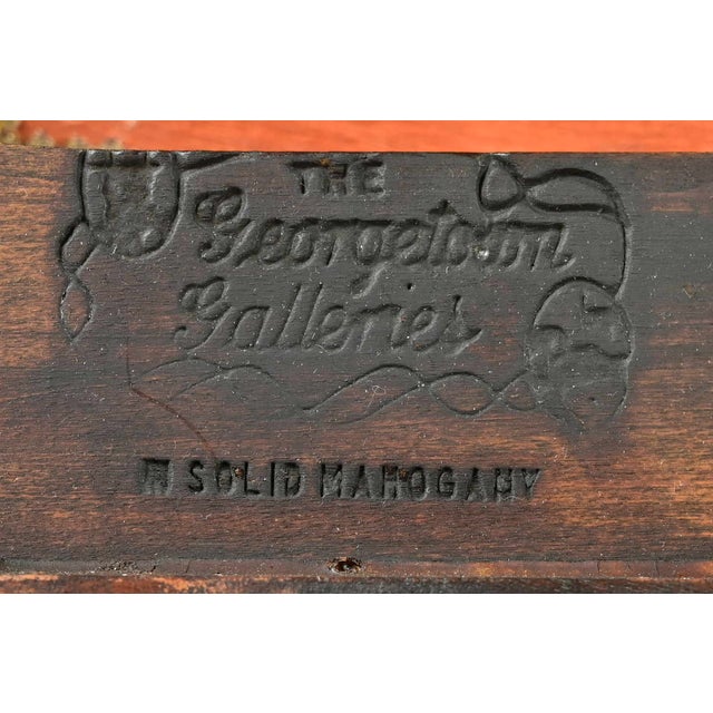 Kindel Furniture Style Regency Carved Solid Mahogany Side Chairs or Dining Chairs, Pair For Sale - Image 12 of 14