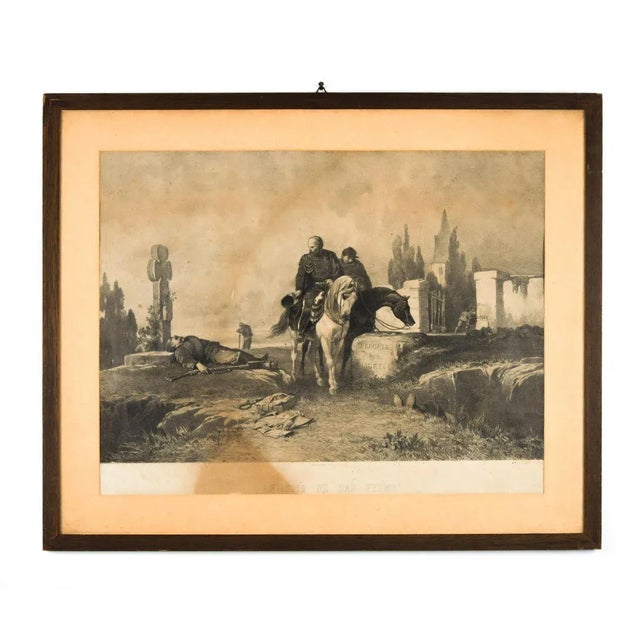 Le Soir de San Fermo is an original black and white lithograph realized by Anonymous artist at the end of the 19th...