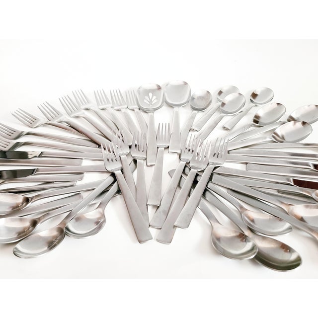 Robert Welch Svenska Satin Stainless Flatware Set 49 Piece Set Chairish