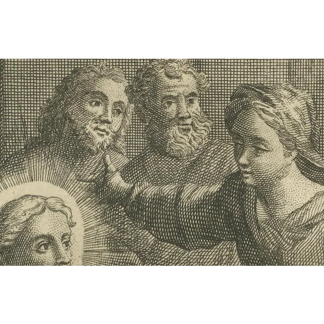 Christ with Mary and Martha, Luke X Martha Reproved, 1735, Engraving For Sale - Image 6 of 10