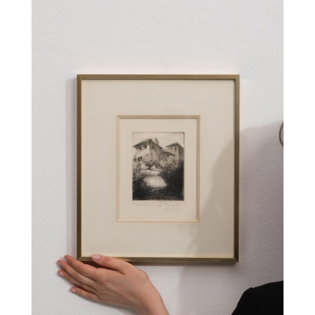 Mid 20th Century France Sienna Wood Painting For Sale - Image 13 of 15