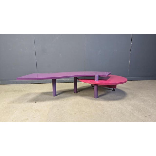 Rotating Burlwood Coffee Table by Maurizio Salvato for Saporiti Italia, 1980s For Sale - Image 13 of 15