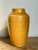 Vintage Boho Glazed Ceramic Ribbed Vase For Sale - Image 10 of 10