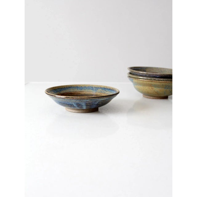 Ceramic Vintage Studio Pottery Bowls- Set of 4 For Sale - Image 7 of 13
