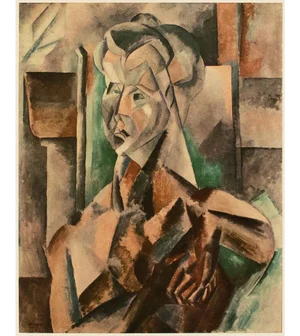1954 After Pablo Picasso "Woman in Green", First Limited Edition Offset Lithograph