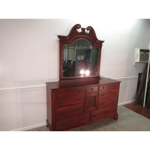 Item 87974 : Lexington Bob Timberlake solid cherry dresser with mirror. Age: 1990's. Details: Dovetailed drawers....