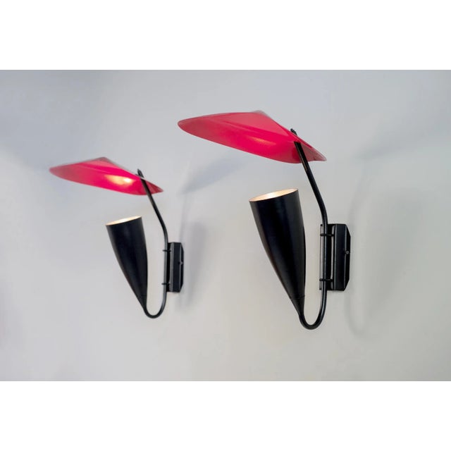 Large Wall Light with Deflector, 1950s For Sale - Image 10 of 11