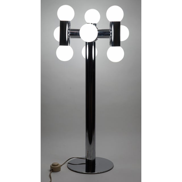 Mid 20th Century Robert Sonneman Molecular Metal Table Lamp For Sale In Miami - Image 6 of 6