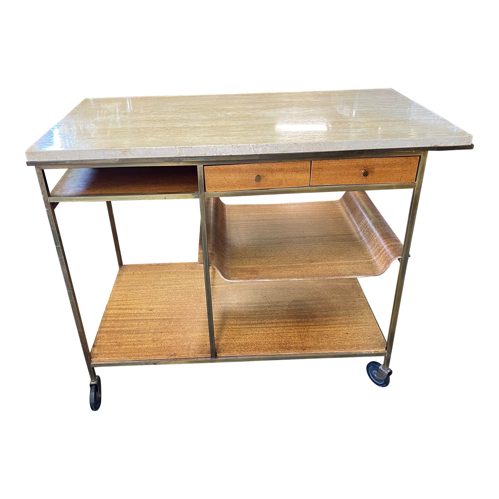 Paul McCobb Bar Cart Irwin Collection Chairish