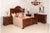 Handcrafted in Italy from solid walnut, this Eastern King panel bed showcases classic European craftsmanship and timeless...