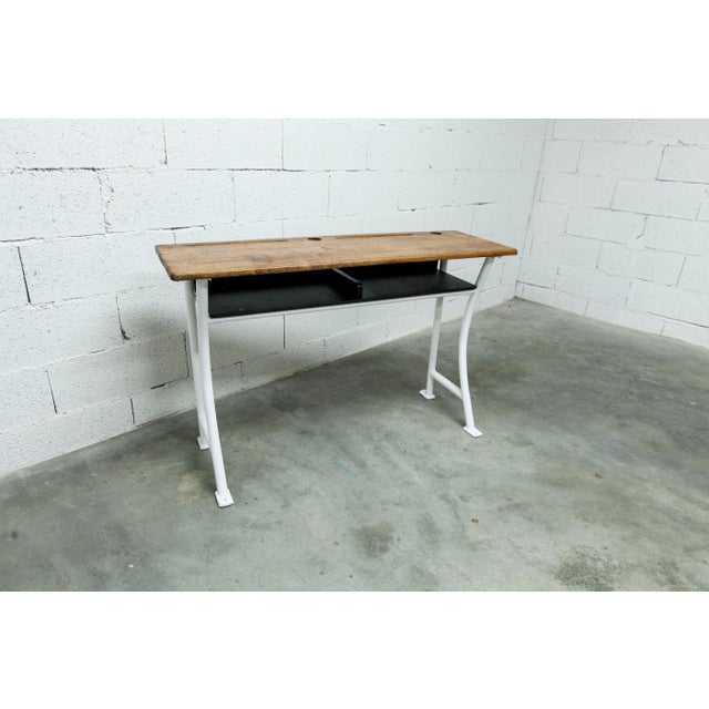 Wooden School Desk, 1960s For Sale - Image 17 of 18