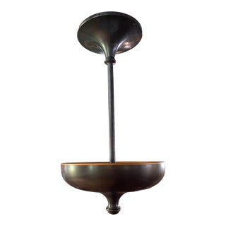 Contemporary Bauhaus Functionalist Style Metal Ceiling Fixture For Sale