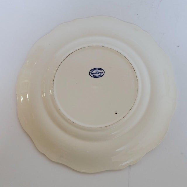 Early 20th Century Set of 3 Antique Copeland Spode’s Tower Blue Transferware Dinner Plates For Sale - Image 5 of 5