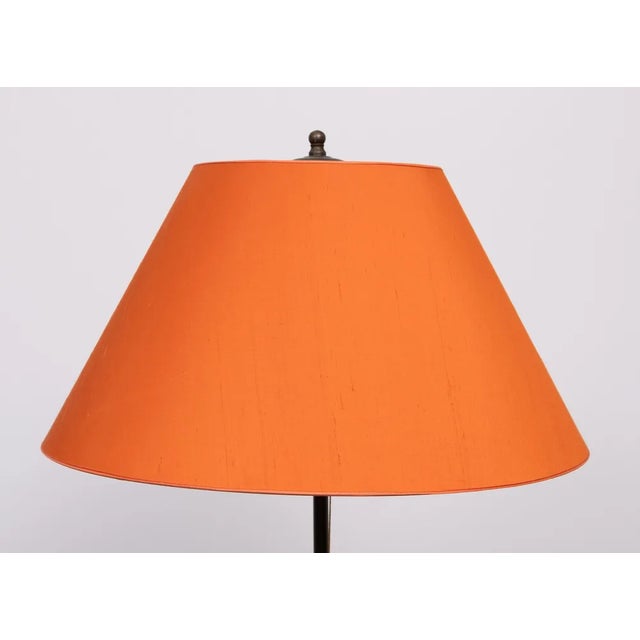 Baroque Revival Brass Floor Lamp, France, 1950s For Sale - Image 6 of 8