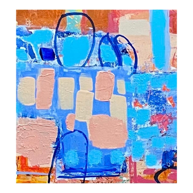 Mixed Media Abstract Painting For Sale