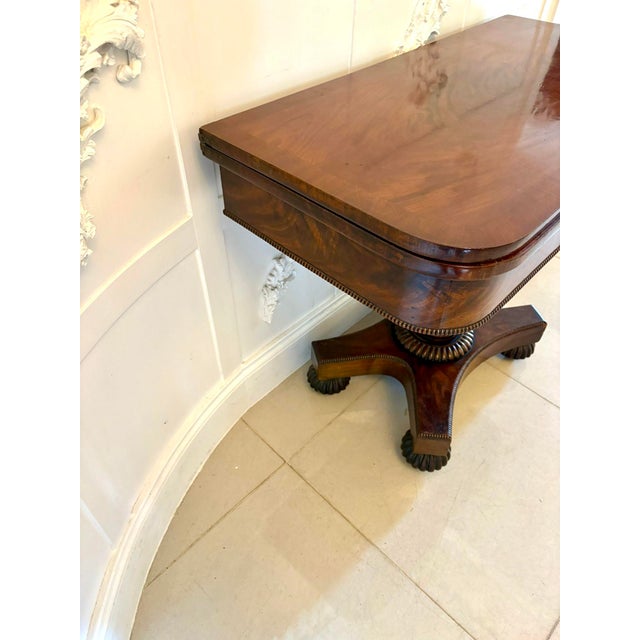 Early 19th Century Antique William IV Figured Mahogany Console Table, 1835 For Sale - Image 5 of 12