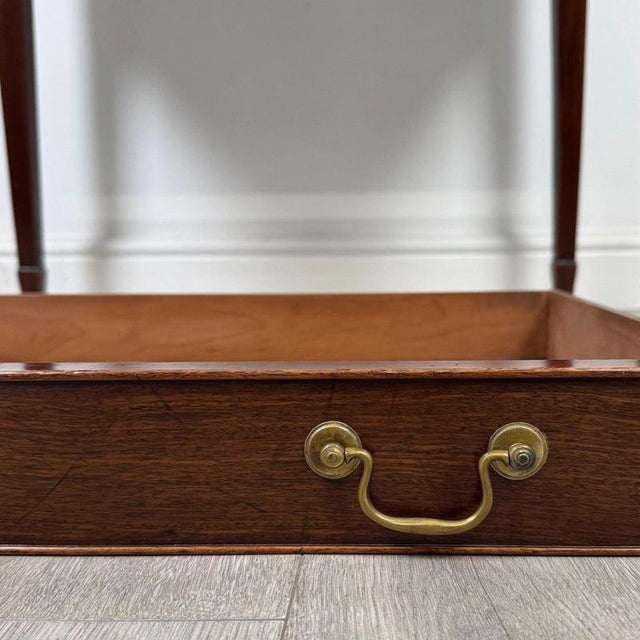 19th Century English Georgian Mahogany Writing Table For Sale - Image 11 of 12