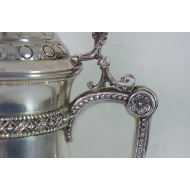 Antique 19th Century Dutch 800 Silver Baroque Figural Tankard Stein For Sale - Image 10 of 13