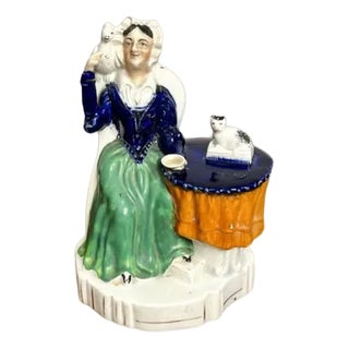 Antique Victorian Staffordshire Group Figure, 1880 For Sale