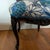 Antique English Side Chair Freshly Upholstered in Schumacher Chiang Mai Dragon in China Blue For Sale In Greensboro - Image 6 of 12