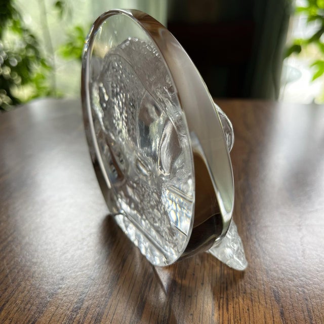 Victor Trabucco Buffalo Bison Crystal Figurine Statue Signed Art Glass Sculpture For Sale - Image 9 of 15