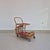 Mid-Century Modern Bar Cart in Wicker with Red Shelves, 1950s For Sale - Image 11 of 11