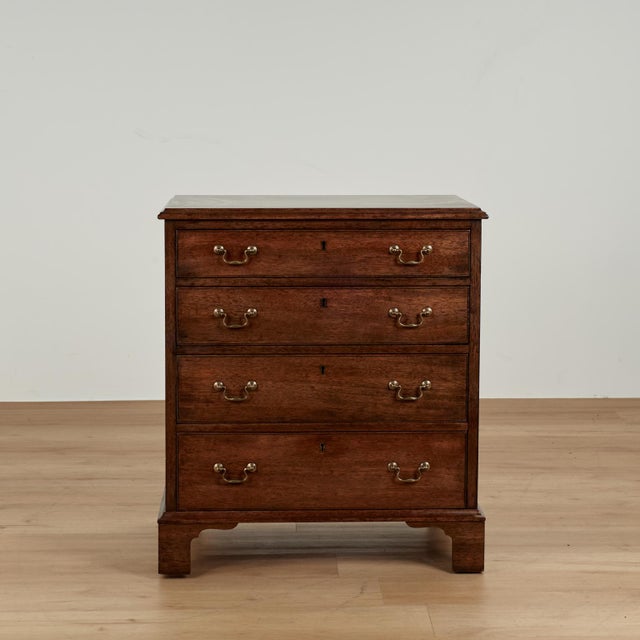 Impressive pair of Chippendale style stands or chests finely crafted in well grained mahogany with beveled tops ,four...