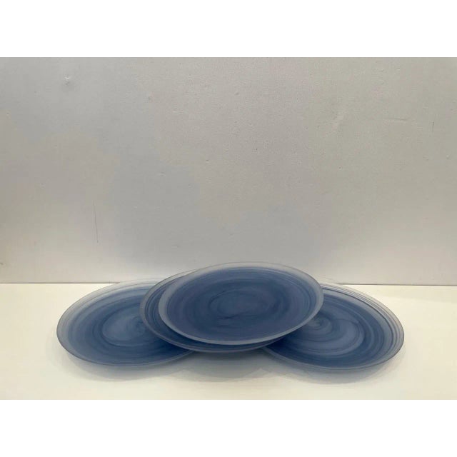 Contemporary Williams-Sonoma Blue Dinner Plates- Set of 4 For Sale In Nashville - Image 6 of 6