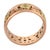 1940s 1940s Retro Diamond 14k Rose and Yellow Gold Floral Band, Size 9 For Sale - Image 5 of 5