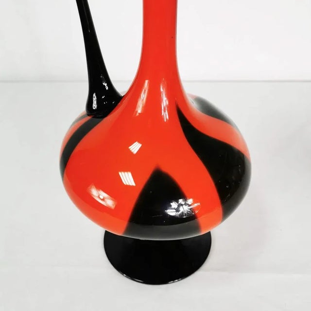 Glass Large Vase, Italy, 1970s For Sale - Image 7 of 10