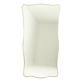 Vintage Mirror with Gilded Brass Frame, 1980s For Sale
