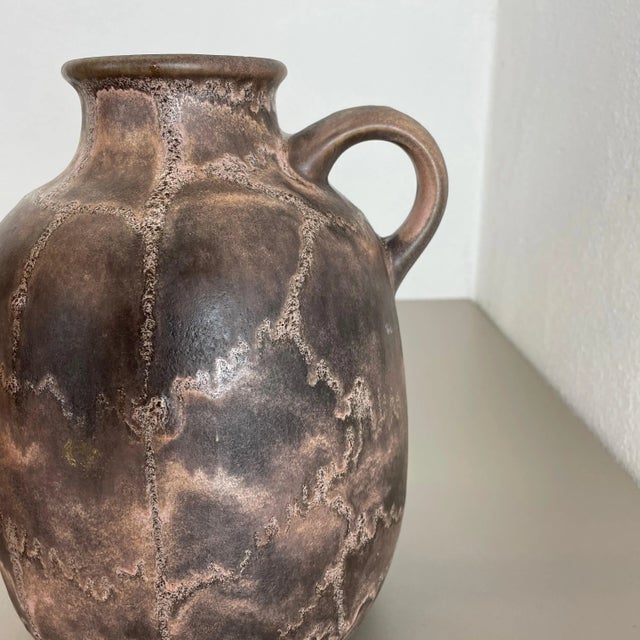 Abstract German Fat Lava Pottery Vases from Ruscha, 1960s, Set of 2 For Sale - Image 12 of 18