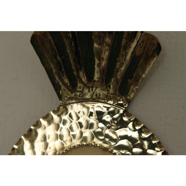 1950s Mid-Century Swedish Hammered Brass Sconces by Sonja Nashult, 1957, Set of 2 For Sale - Image 5 of 16