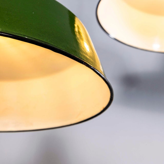 Army Enamel Hanging Pendant Lamp, 1950s For Sale - Image 6 of 13
