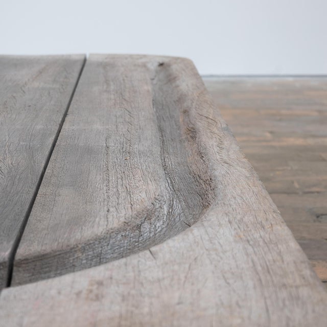 Late 19th Century Primitive Coffee Table in Oak, 1880 For Sale - Image 5 of 9