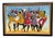 R. Shaw, Dancing Figures with Instruments, 1950s, Oil Painting on Canvas, Framed For Sale