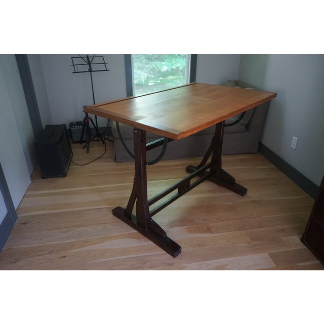 Inspired by an early 20th-century French architect’s drafting table, this Restoration Hardware piece is reproduced with...