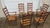 Item: Rush Dining Room Chairs Details: Great Designer Look Six Side Chairs Laddeback Design Great Carvings Rush Seats...