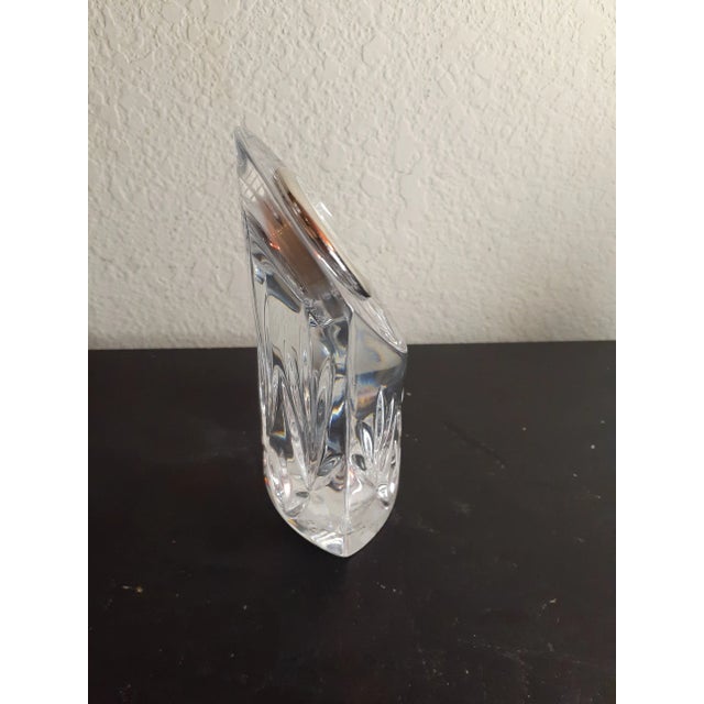 Art Deco 1980s Marquis Waterford Crystal Caprice Desk Paperweight Clock For Sale - Image 3 of 8