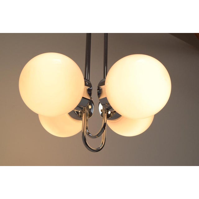 Mid-Centure Designed Chandelier attributed to Jílové Near Děčín, Czechoslovakia, 1970s For Sale - Image 13 of 14