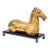Vintage Chinese Gilt Han Style Wood Horse Bust on Stand For Sale