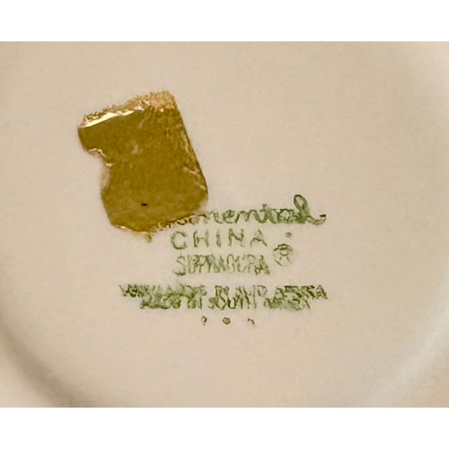 Late 20th Century Blue, and Gold Striped Supradura Commemorative Whale Catchall Dish For Sale - Image 5 of 6