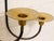 Mid 20th Century Vintage Brass & Black Metal Hanging Candle Wall Holder For Sale - Image 5 of 6